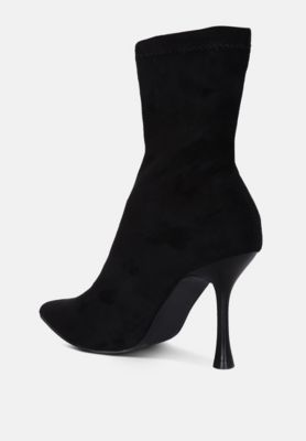 Womens tweeple stiletto boot with a pointed toe