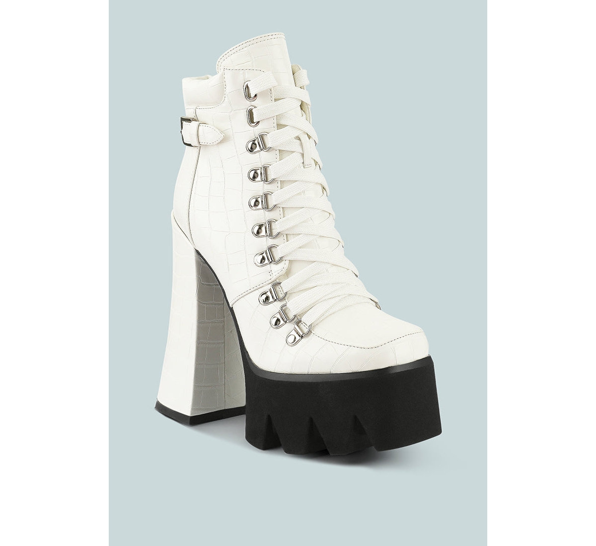 London Rag Boogie High Platform Lace Up Boots