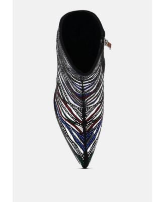 Womens cartier pattern embellishment platform boots