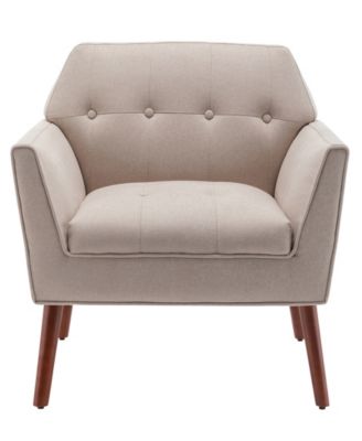 30" Polyester Andy Mid Century Modern Accent Lounge Armchair