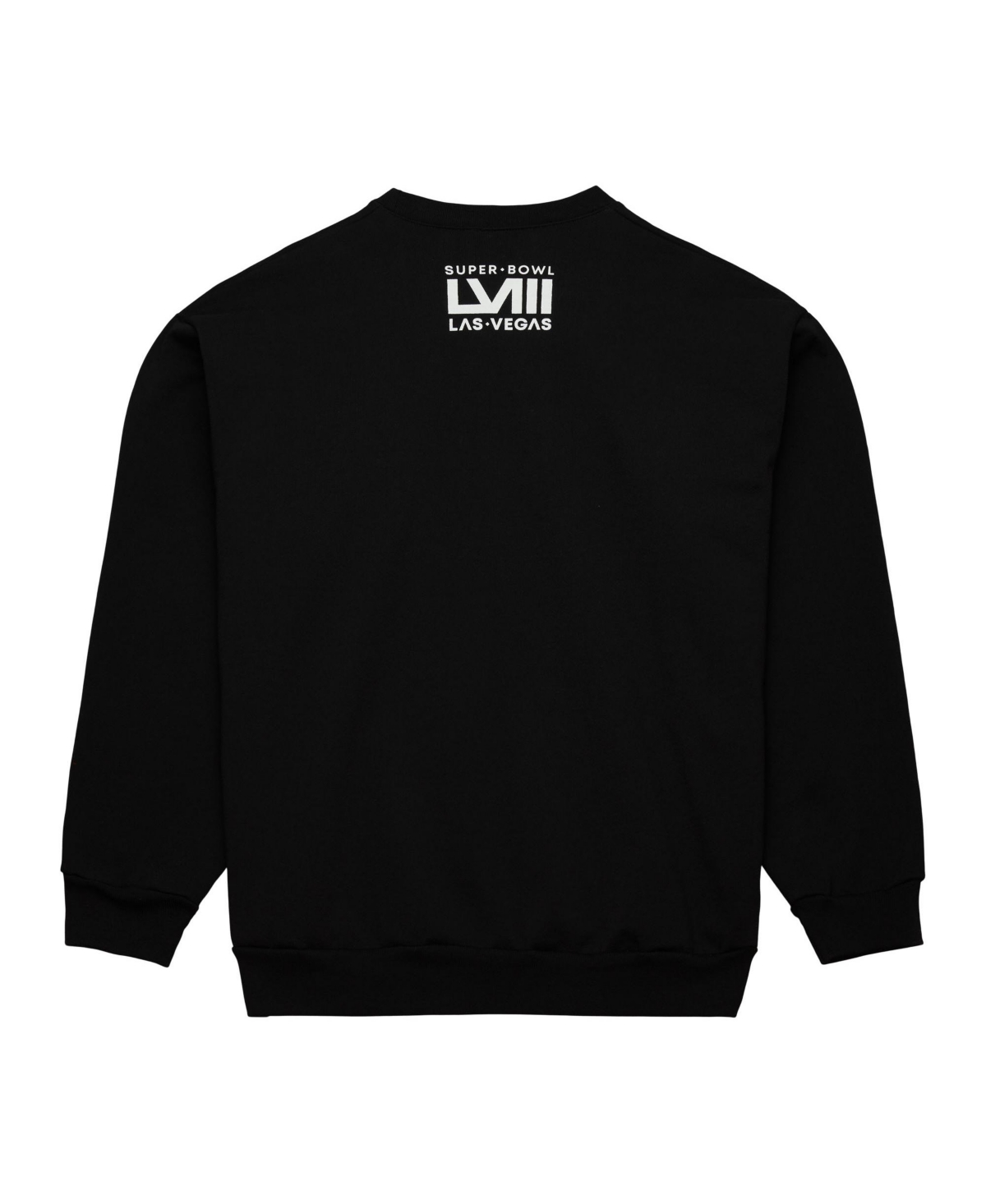 Mitchell & Ness Men's And Women's  Black Usher Super Bowl Lviii Collection Crew Neck Pullover Sweatsh In Black