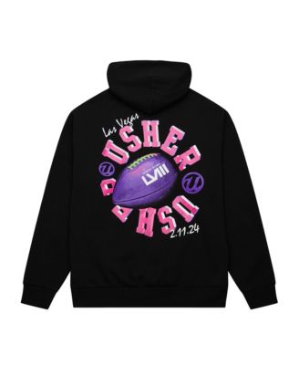 Men's and Women's Black Usher Super Bowl LVIII Collection Blacklight Legacy Hoodie