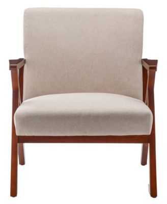 28.5" Polyester Cliff Mid-Century Modern Accent Armchair