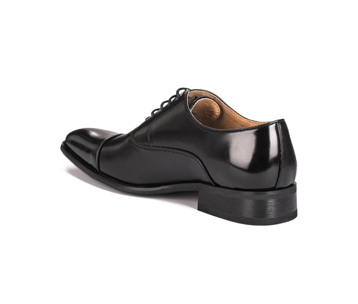 Обувь Gino Vitale Lace-up Cap Toe Dress Oxfords, цвет: Чёрный — фото 2