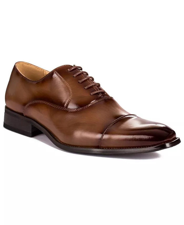 Lace-up Cap Toe Dress Oxfords Shoes - thumbnail 3