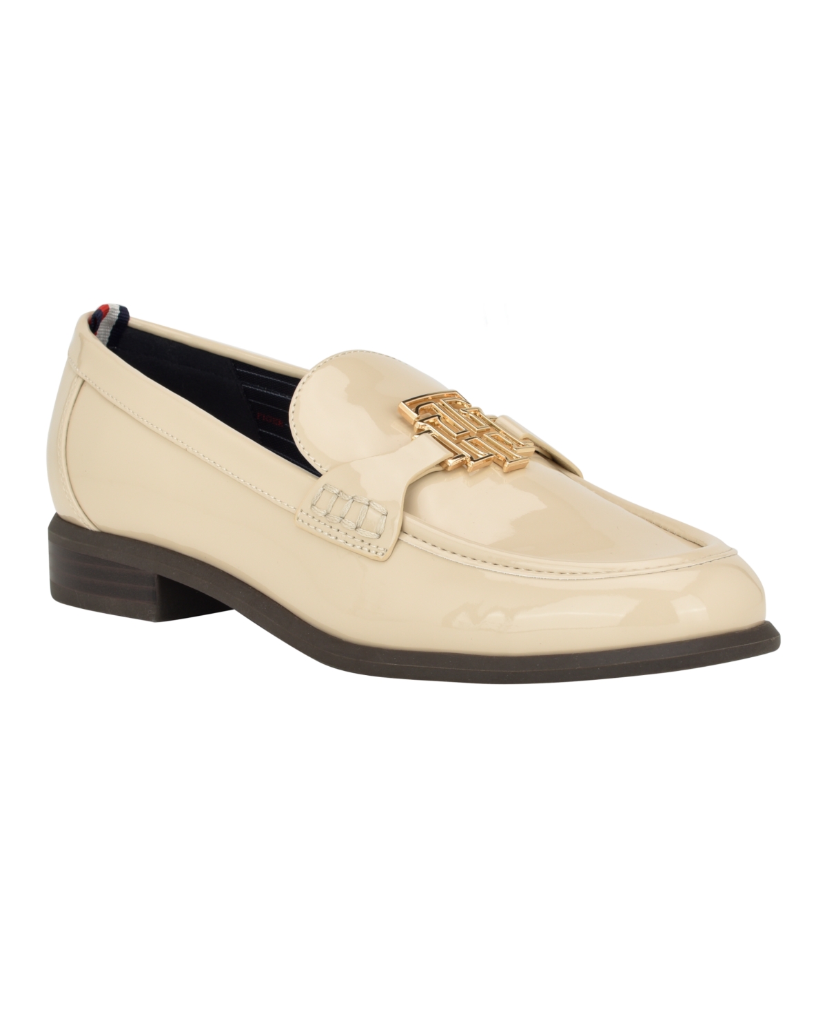 Shop Tommy Hilfiger Women's Terow Casual Ornamented Loafers In Ivory