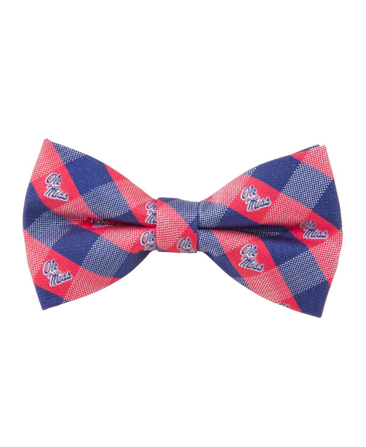 Men's Navy Ole Miss Rebels Check Bow Tie - Navy