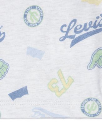 Baby Boys Badges Printed T-shirt and Shorts Set