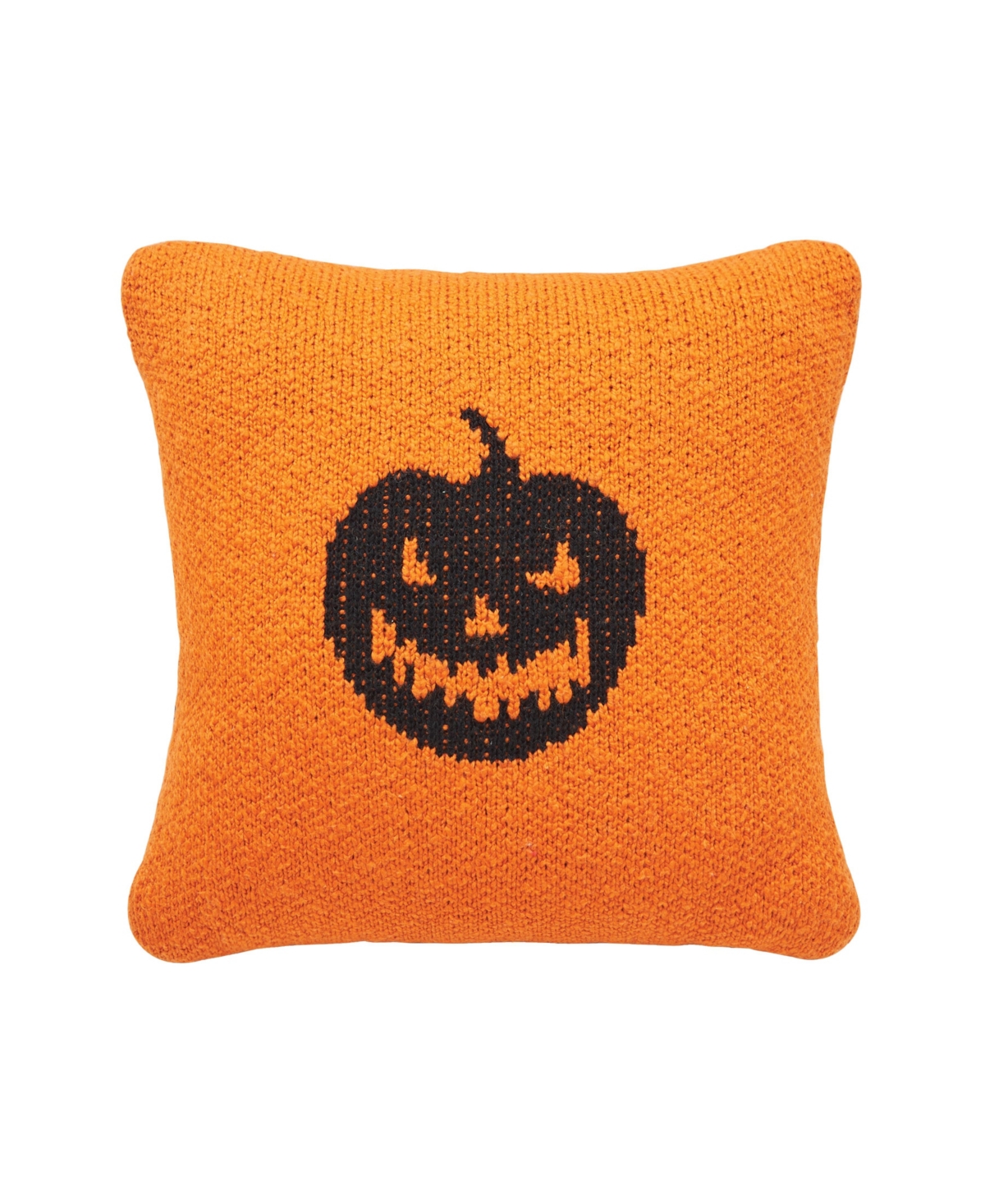 10" x 10" Jack-o-Lantern Halloween Throw Pillow