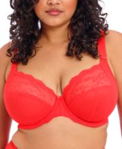 Buy Ardene Lace Push Up Bra With Criss Cross Details In Orange