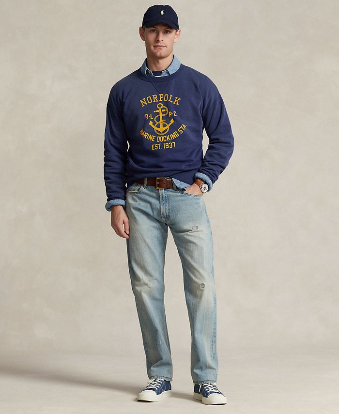 Polo Ralph Lauren Men's VintageFit Fleece Graphic Sweatshirt Macy's