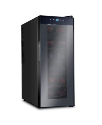 Photo 1 of **NON-REFUNDABLE, PARTS ONLY** Ivation 12-Bottle Freestanding Thermoelectric Wine Cooler - Black