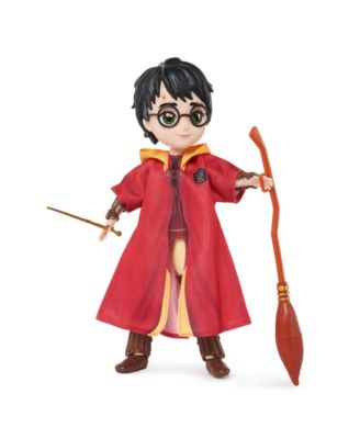  Harry Potter, 8" Harry Potter Quidditch Doll Gift Set with Robe and 9 Doll Accessories, 11 Pieces