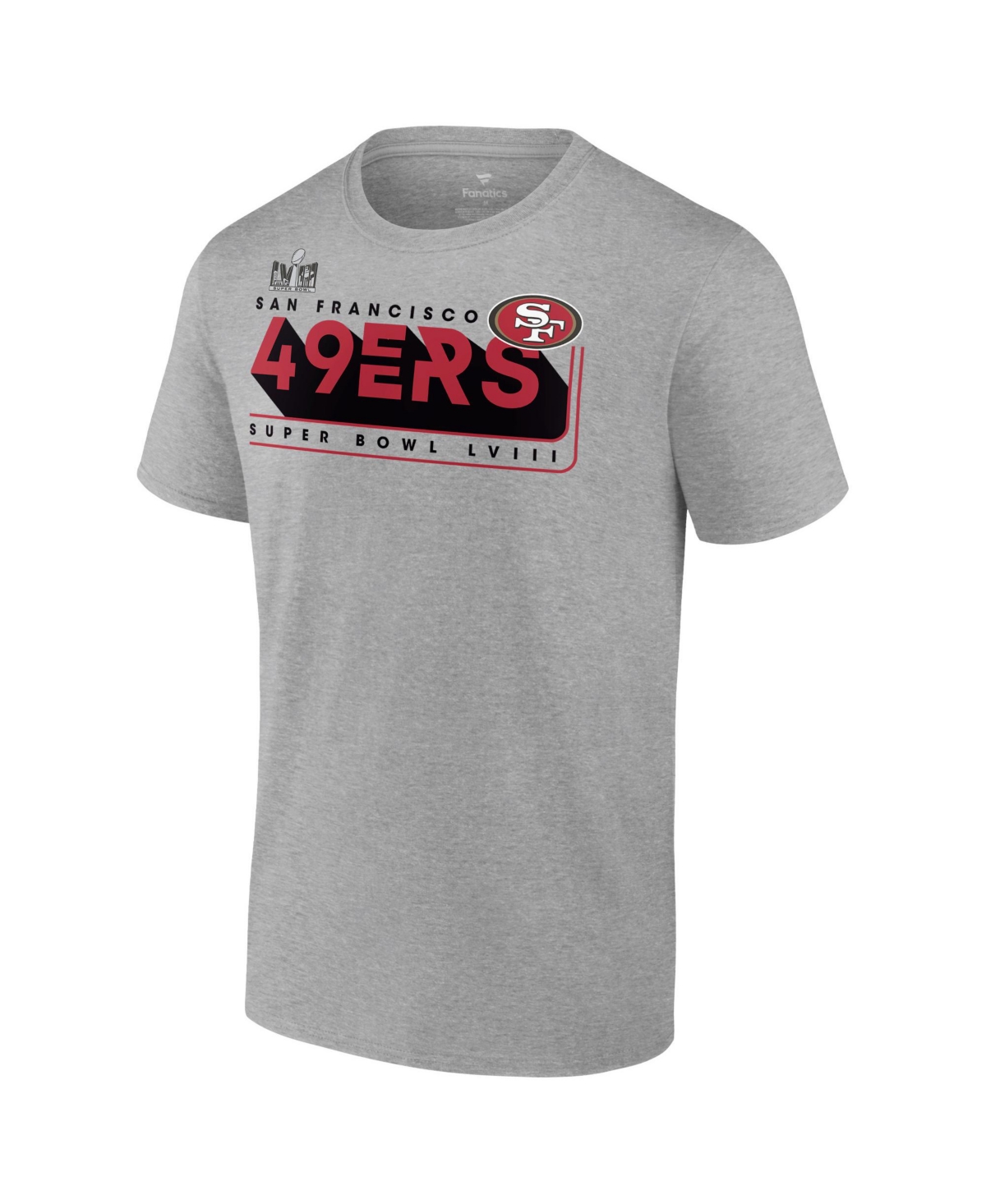Fanatics Men's  Heather Gray San Francisco 49ers 2023 Nfc Champions Two-sided Roster Big And Tall T-s In Heather Charcoal