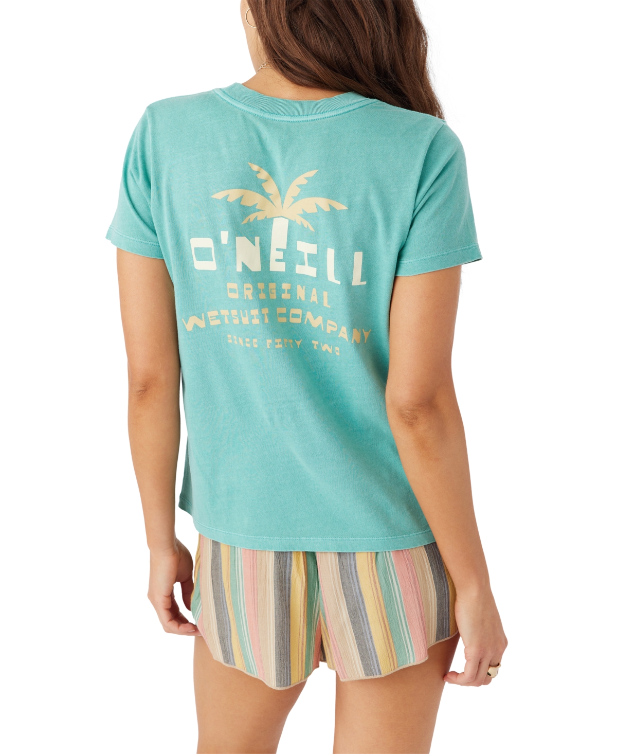 Shop O'neill Juniors' Vibin Oversized Fit Graphic T-shirt In Canton