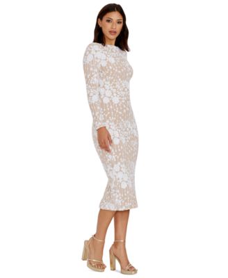 Women's Sequined Bodycon Midi Dress