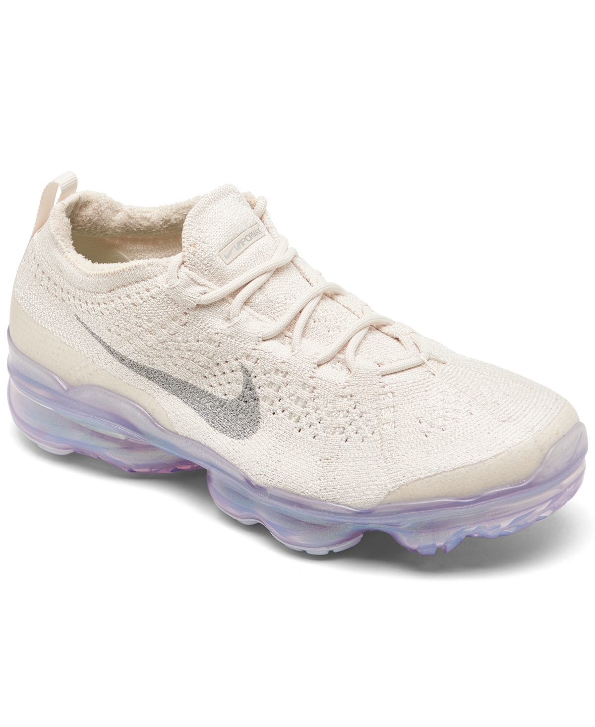Nike Women's Air Vapormax 2023 Flyknit Next Nature Running Sneakers From Finish Line In Phantom/multicolor/metallic Silver