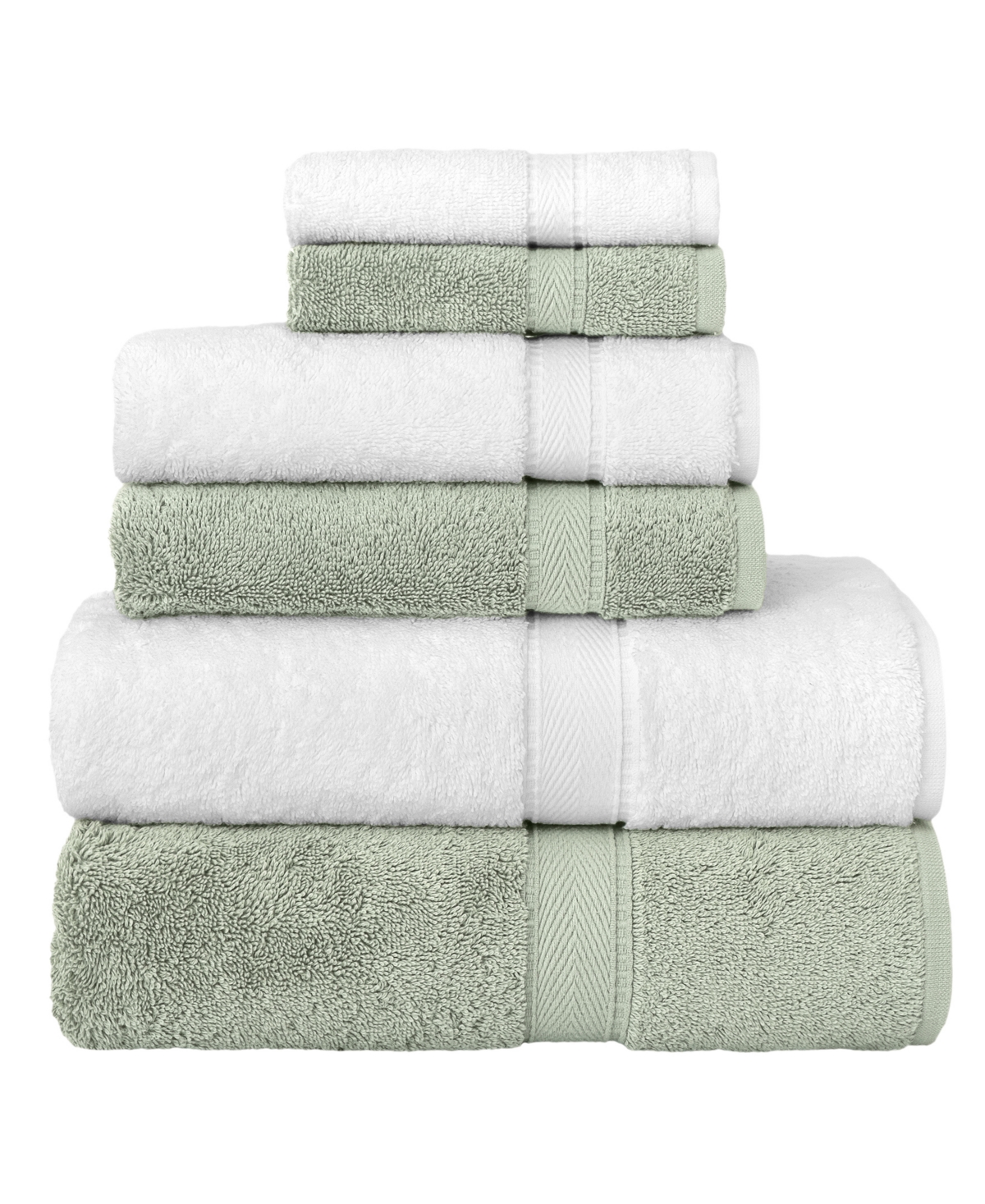 Linum Home Sinemis Terry 6-pc. Towel Set In Green