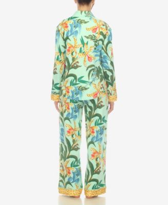 Women's 2 Pc. Wildflower Print Pajama Set