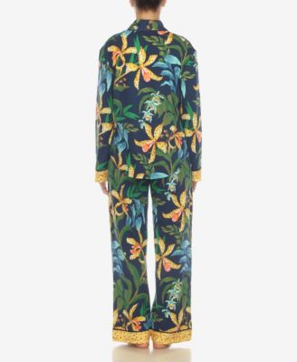 Women's 2 Pc. Wildflower Print Pajama Set