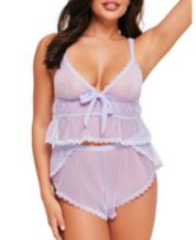 ASOS Eliana Padded Underwire Babydoll With Lace Cup in Pink