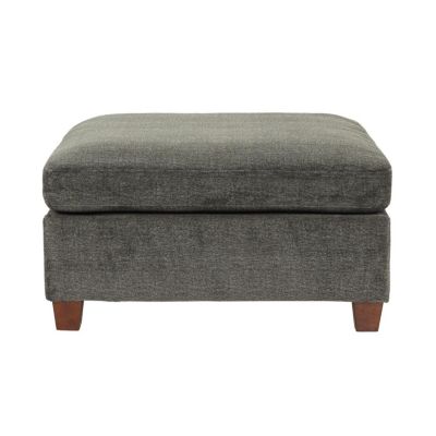 Streamdale Grey Chenille Ottoman Cushion