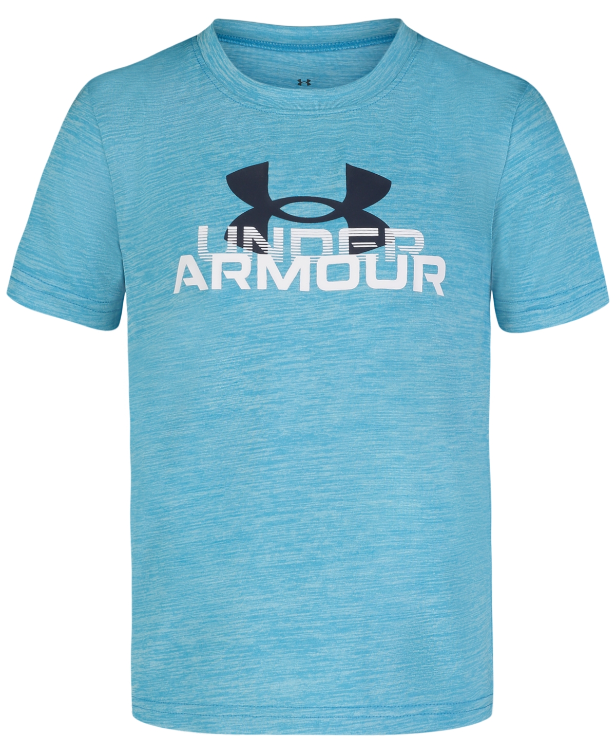 Under Armour Kids' Little Boys Fade Wordmark Logo Graphic Short-sleeve T-shirt In Capri