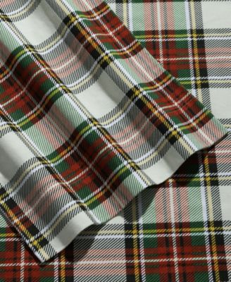 Holiday Printed Cotton Flannel Extra Deep 3-Pc. Sheet Set, Twin XL