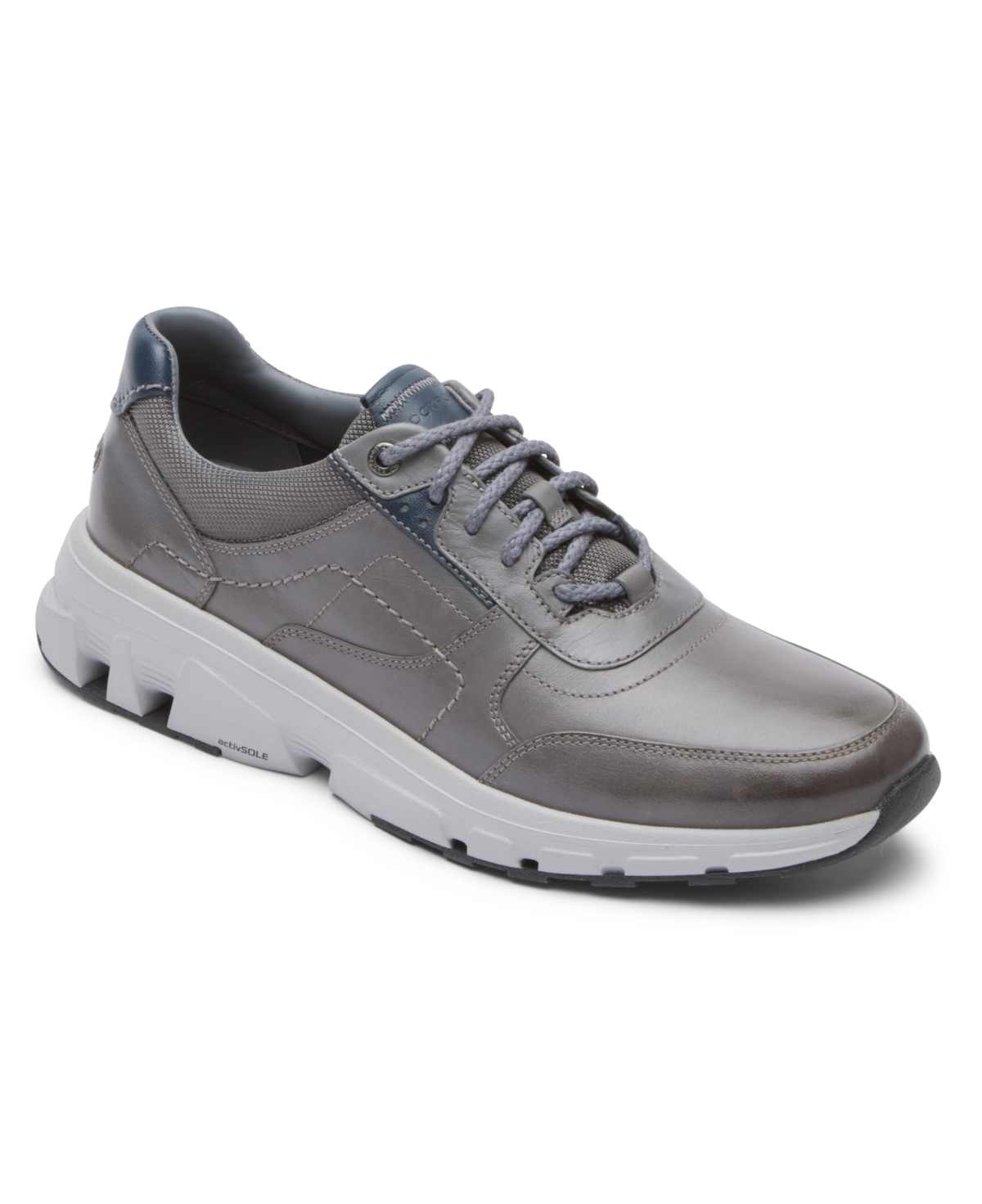 Shop Rockport Men's Reboundx Ubal Lace Up Sneakers In Gray