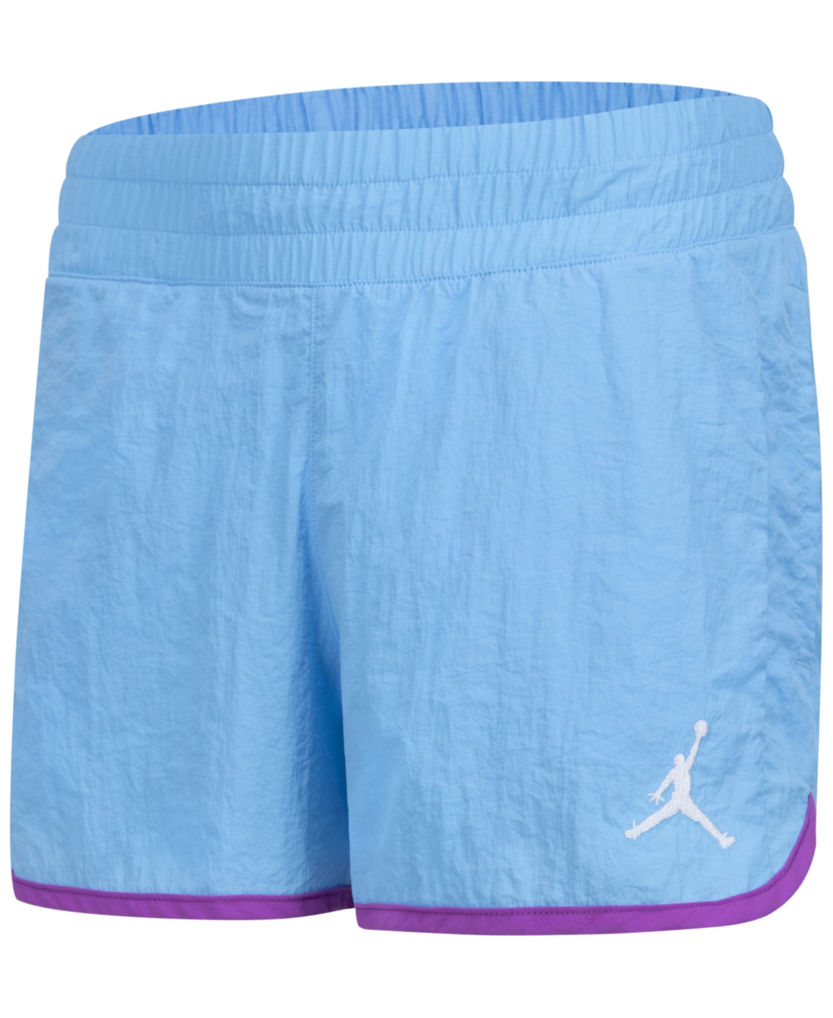 Jordan Kids' Big Girls Lemonade Stand Drawcord Shorts In Aquarius Blue