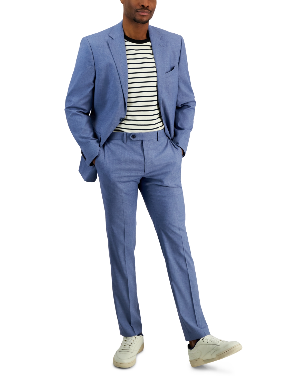 Shop Ben Sherman Men's Slim-fit Solid Suit In Blue