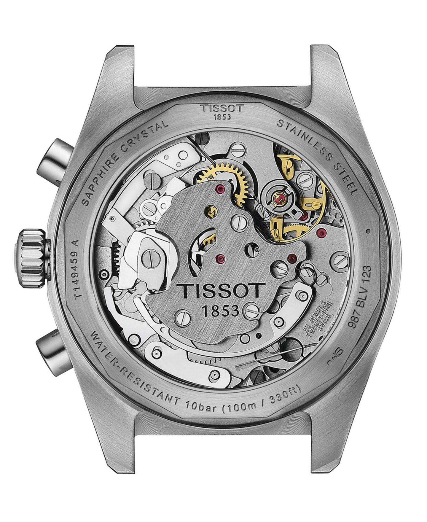 Мужские часы Tissot Swiss Automatic Chronograph PRS 516 Stainless Steel Bracelet Watch 41mm — фото 3