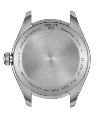 Unisex Swiss PR 100 Stainless Steel Bracelet Watch 34mm