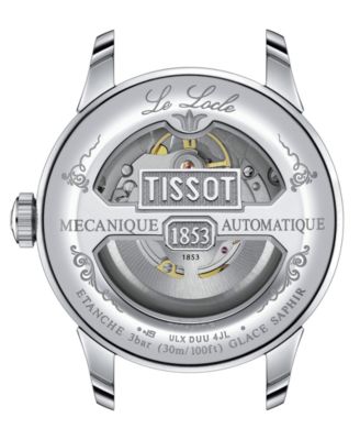 Men's Swiss Automatic Le Locle Powermatic 80 Stainless Steel Bracelet Watch 39mm