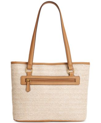 Classic Straw Tote, Exclusively at Macy's