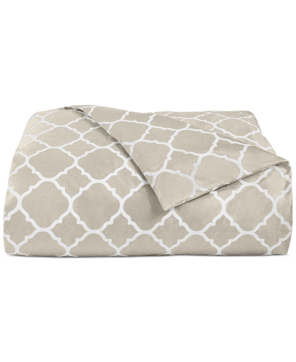 Charter Club Damask Designs Geometric Dove 3-Pc. Duvet Cover Set, King, Exclusively at Macy's