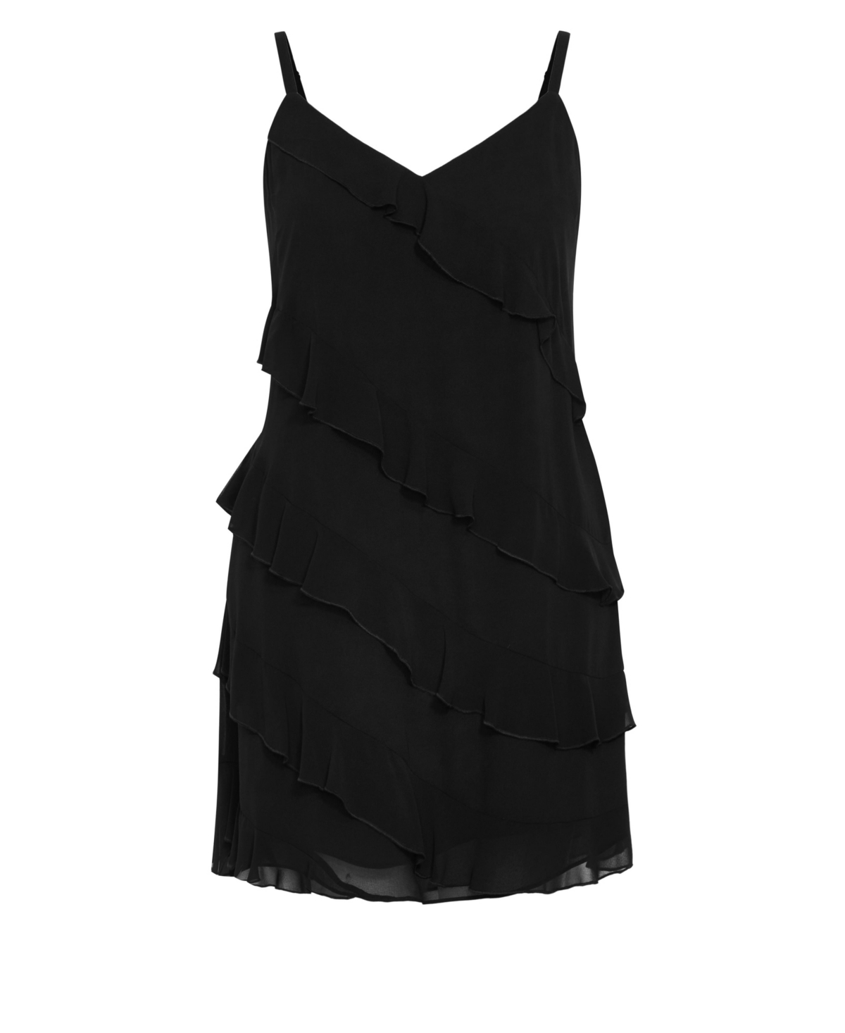 City Chic Women's Harley Asymmetric Ruffle Mini Dress