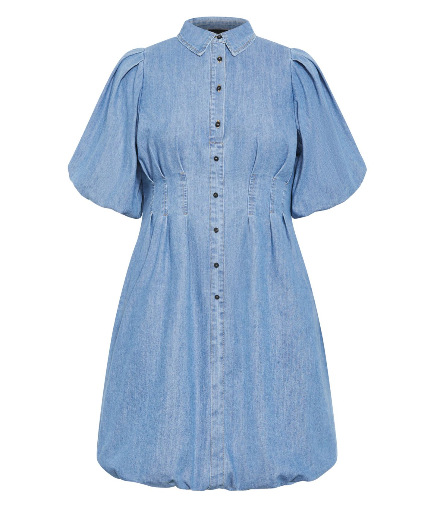 Женское платье CITY CHIC Denim Ella, цвет: Светлый джинсовый — фото 3