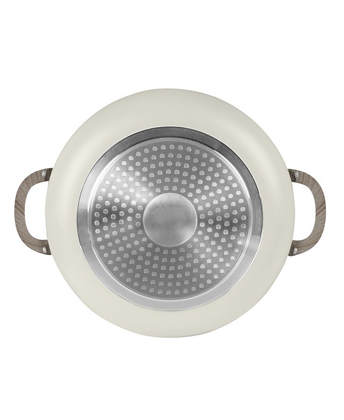 Sedona Kitchen Aluminum 3.5 Qt Caldero with Silicone Rim Glass Lid and ...