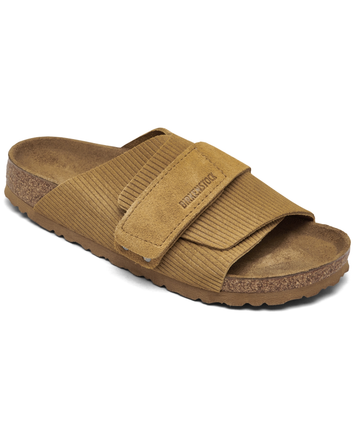 Women's Kyoto Suede Embossed Slide Sandals from Finish Line - Cork Brown