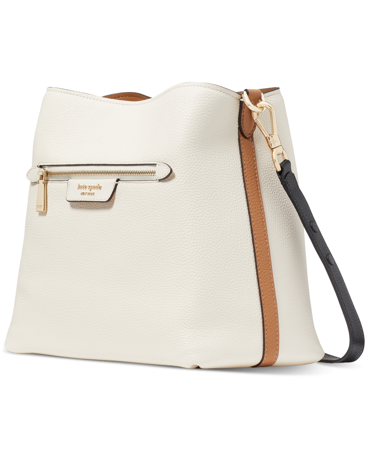 kate spade new york Hudson Colorblocked Pebbled Leather Small Shoulder Bag