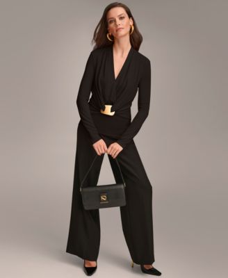 Women's Faux-Wrap Hardware Top