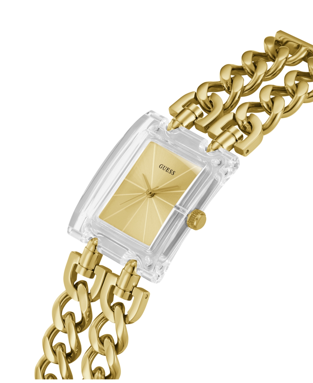 Shop Guess Women's Analog Gold-tone 100% Steel Watch 39mm