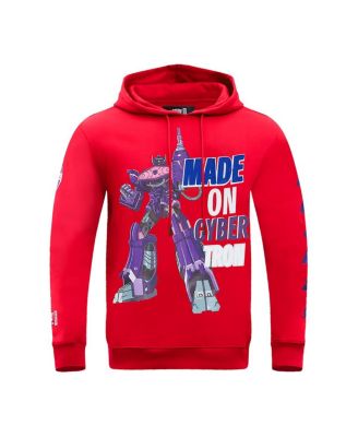 Men's and Women's Red Transformers Made On Cybertron Pullover Hoodie