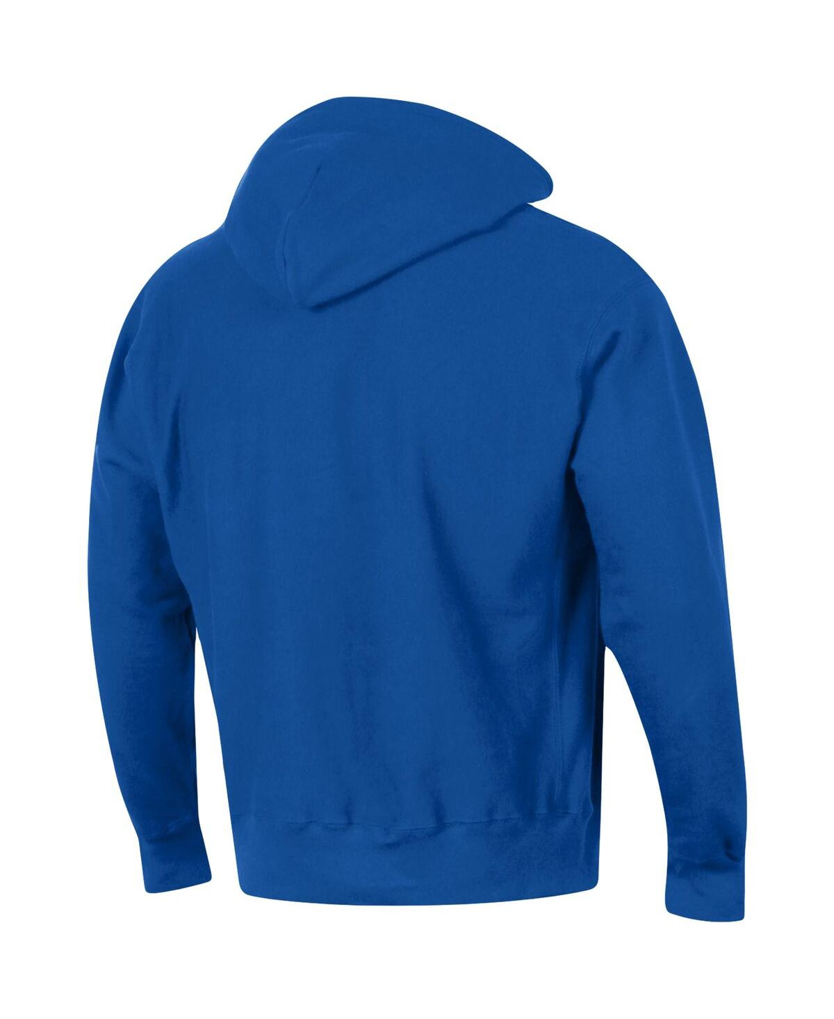 Shop Champion Men's  Royal Kentucky Wildcats Team Arch Reverse Weave Pullover Hoodie