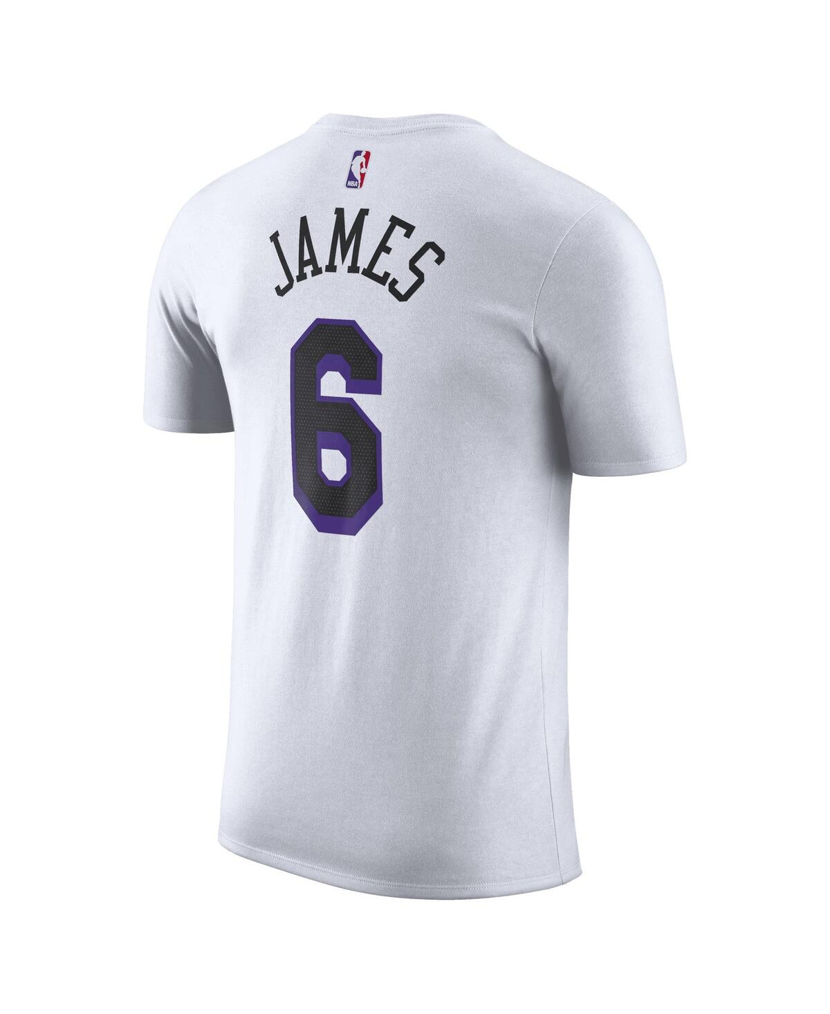 Men's Nike LeBron JamesLos Angeles Lakers 2022/23 City Edition Name and Number T-shirt - White
