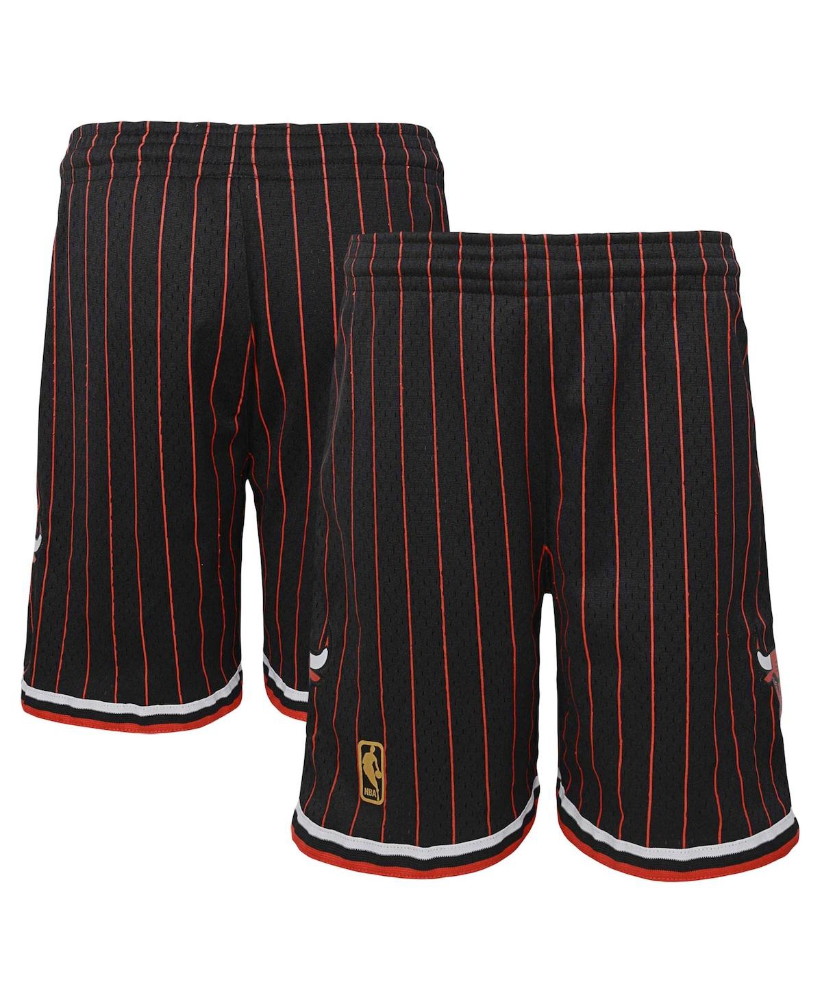 Shop Mitchell & Ness Big Boys  Black Chicago Bulls Hardwood Classics Swingman Shorts