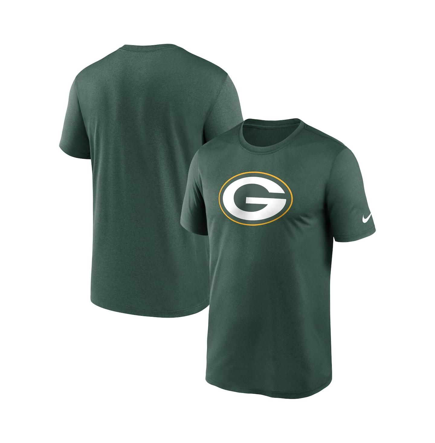 Мужская футболка Nike Green Green Bay Packers Legend Logo Performance — фото 1