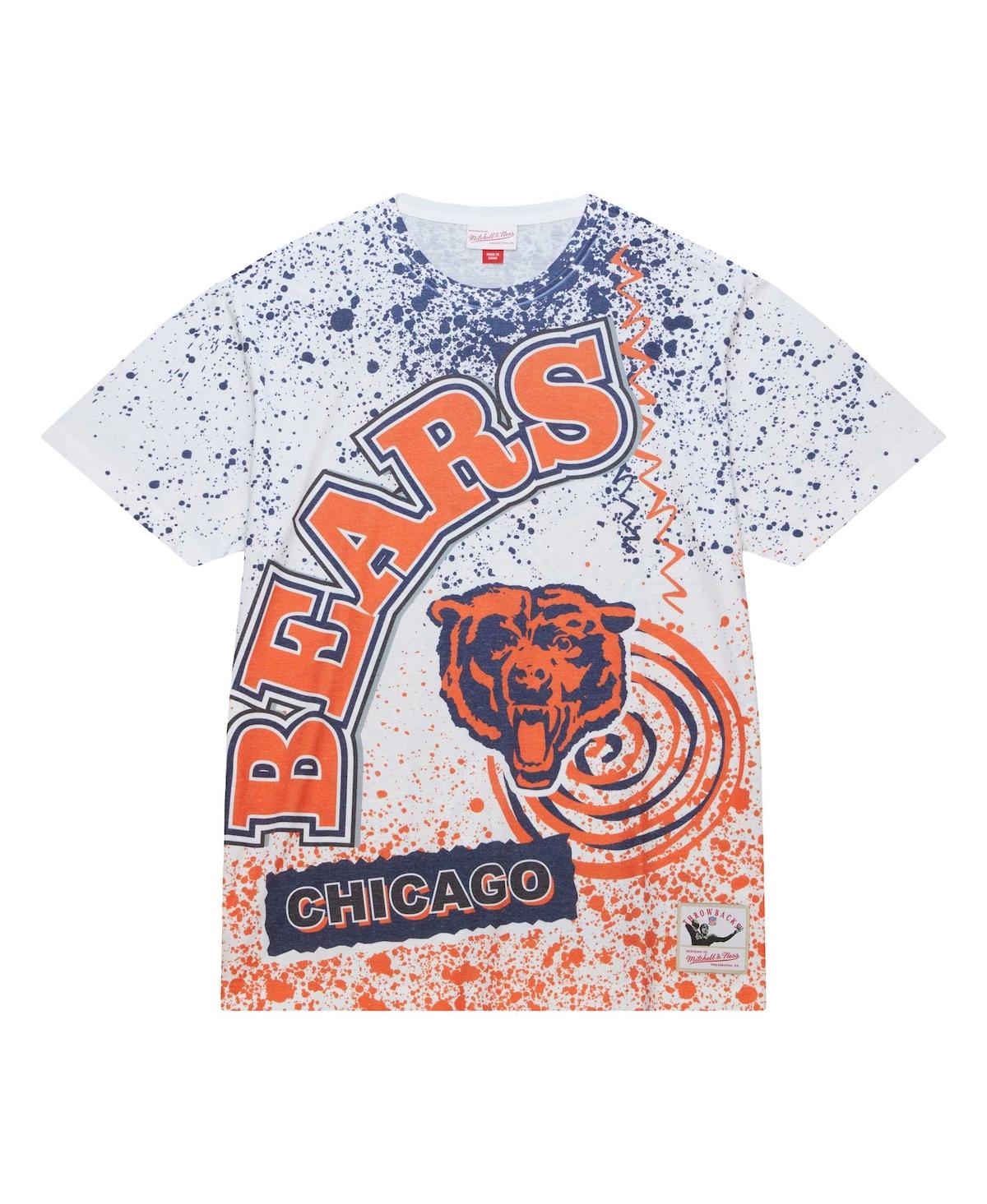 Mitchell & Ness Men's  White Chicago Bears Team Burst Sublimated T-shirt In White
