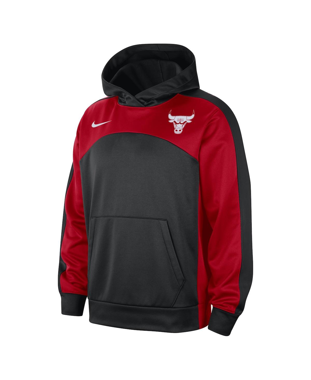 Men's Nike Red Chicago Bulls Authentic Starting Five Force Performance Pullover Hoodie - Red